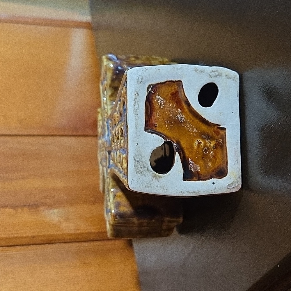 Ceramic Breton Cross Tea Light Candle Holder - Picture 6 of 7